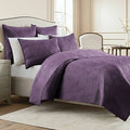Twin Purple Coverlet H1882