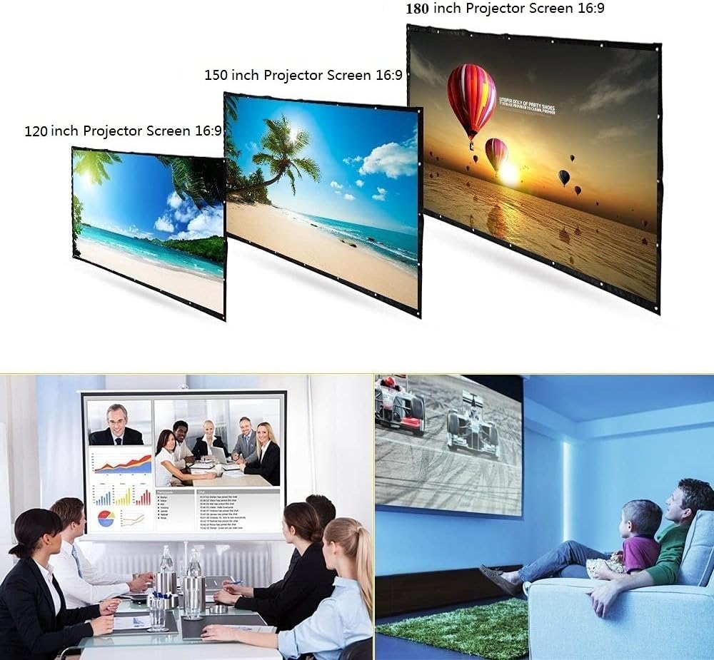 180 Inch 16:9 Portable Projector Screen R617