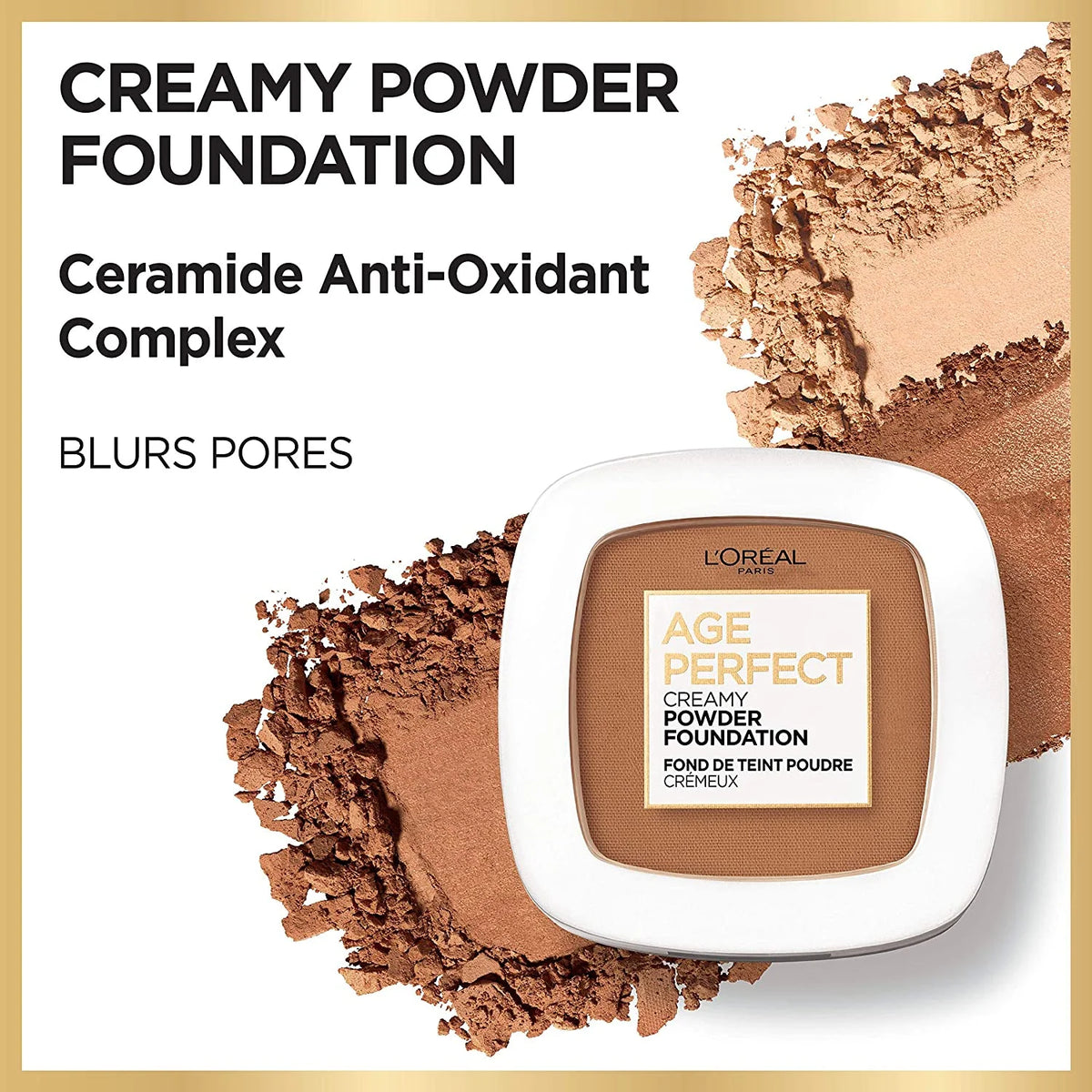 Creamy Powder Foundation Compact, 310 Nude Beige, 0.31 Ounce P80129