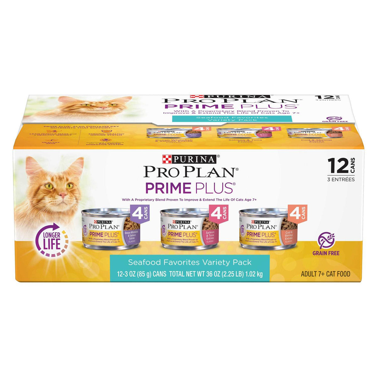Grain-Free Senior Pate Wet Cat Food Variety Pack R231