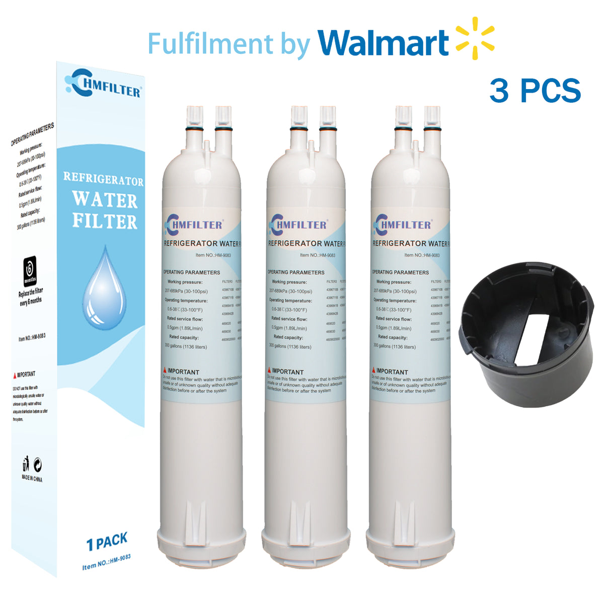 3 Packs Refrigerator Water Filter T3696