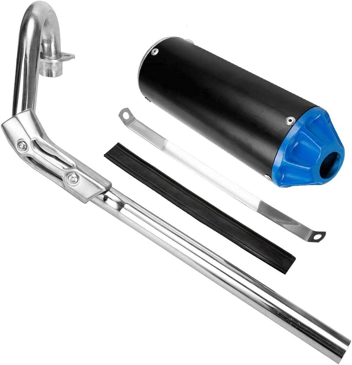Blue Pack of 2 Exhaust Muffler Silencer Pipe Assembly Kit M5037