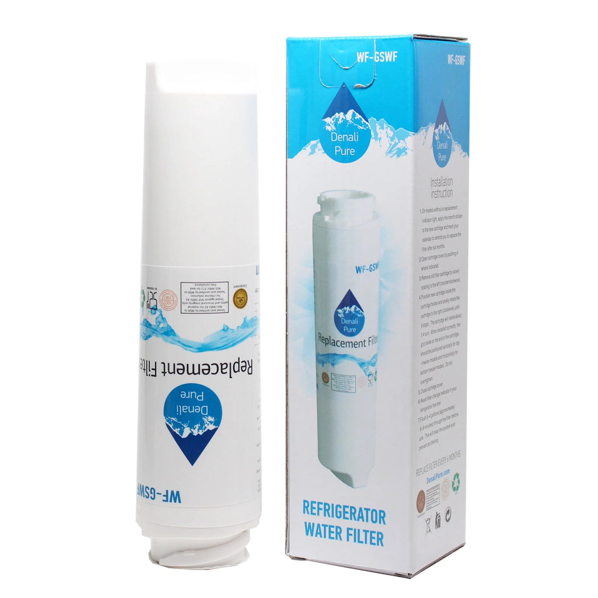 6-Pack Replacement Refrigerator Water Filter W304