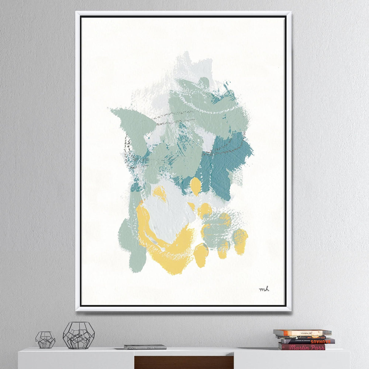 White Framed Canvas X671534