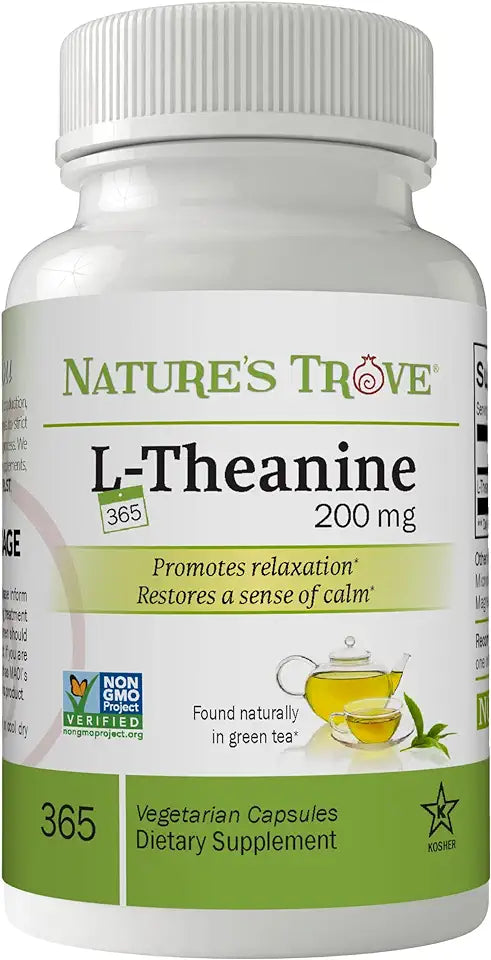 L-Theanine 200mg 365 Vegetarian Capsules V429