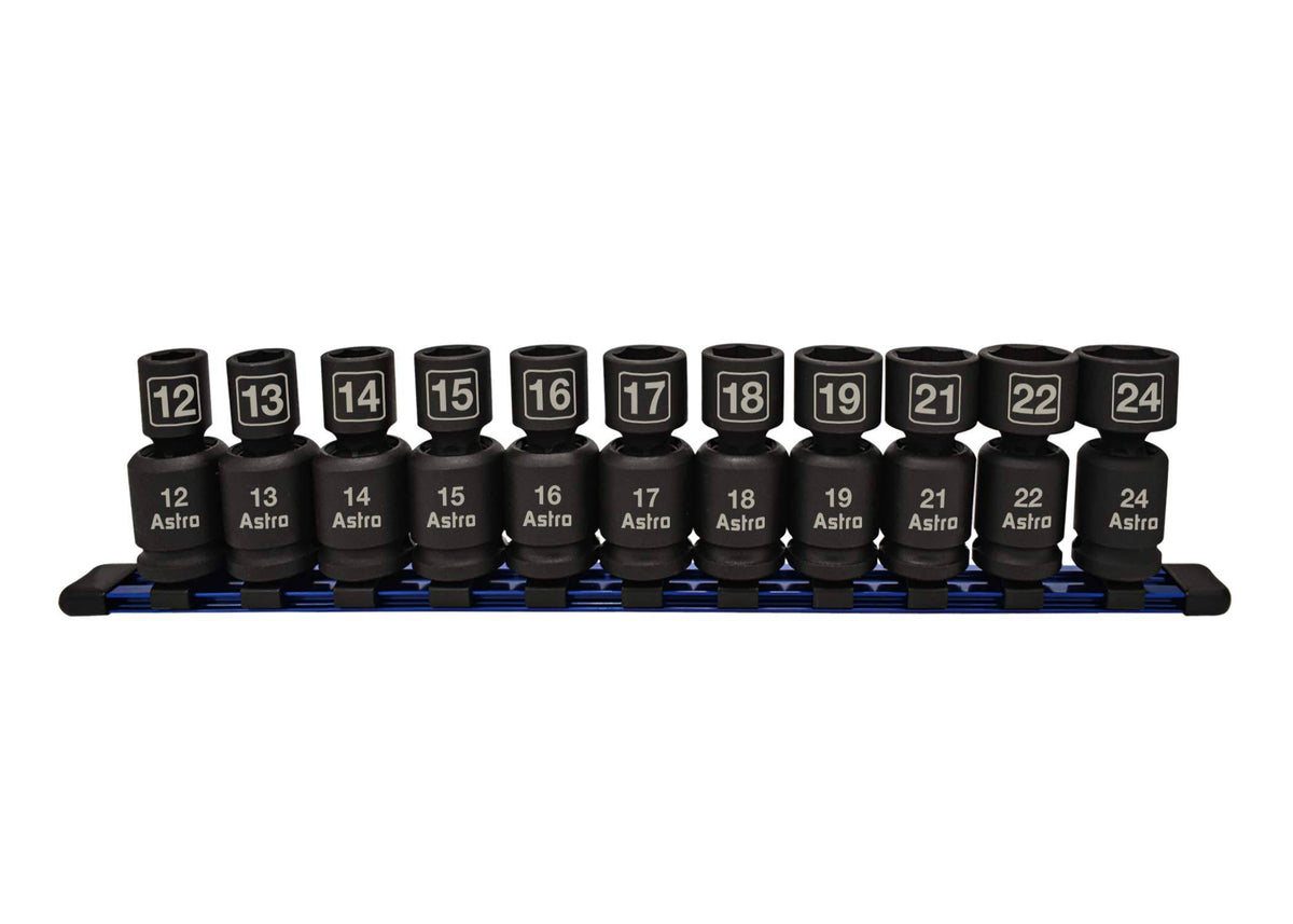 11pc 1/2" Drive Universal Impact Sockets Metric O315574