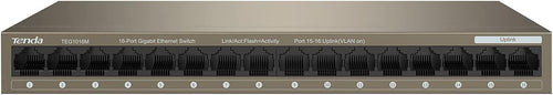 16 Port Gigabit Unmanaged Ethernet Network Switch, Pack of 2 R712714