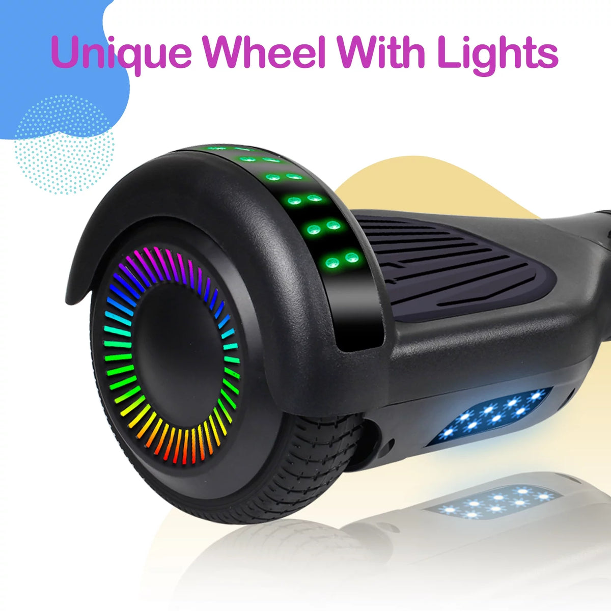 6.5 Self Balancing Hoverboard with LED Lights and Bluetooth Orange and Gray B760