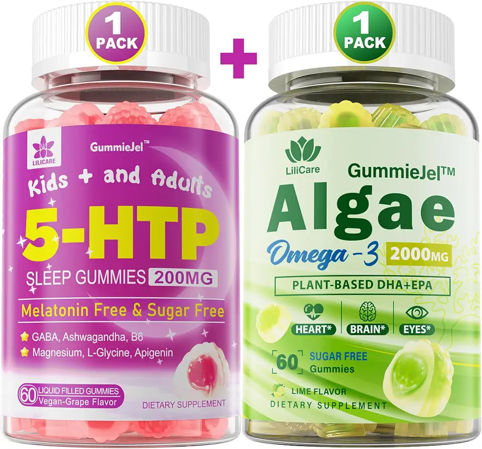 Vegan Omega 3 Gummies & 5HTP Gummies U36948