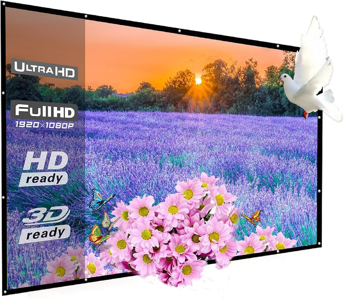 180 Inch 16:9 Portable Projector Screen R617
