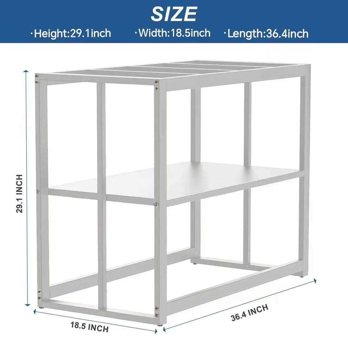 40 Gallon Fish Tank Stand with Storage Shelf D477