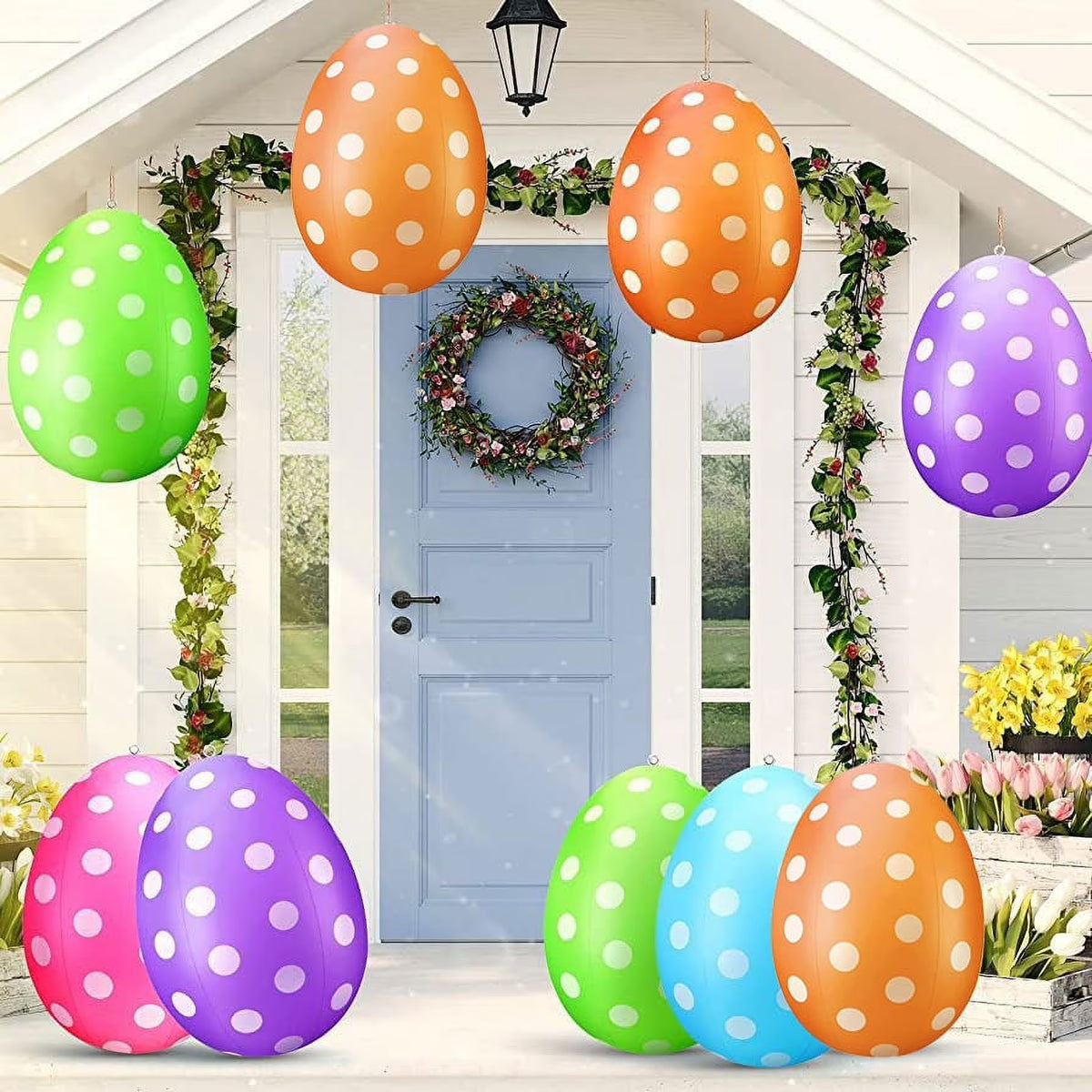 Colorful 16" Inflatable Easter Balls L2748