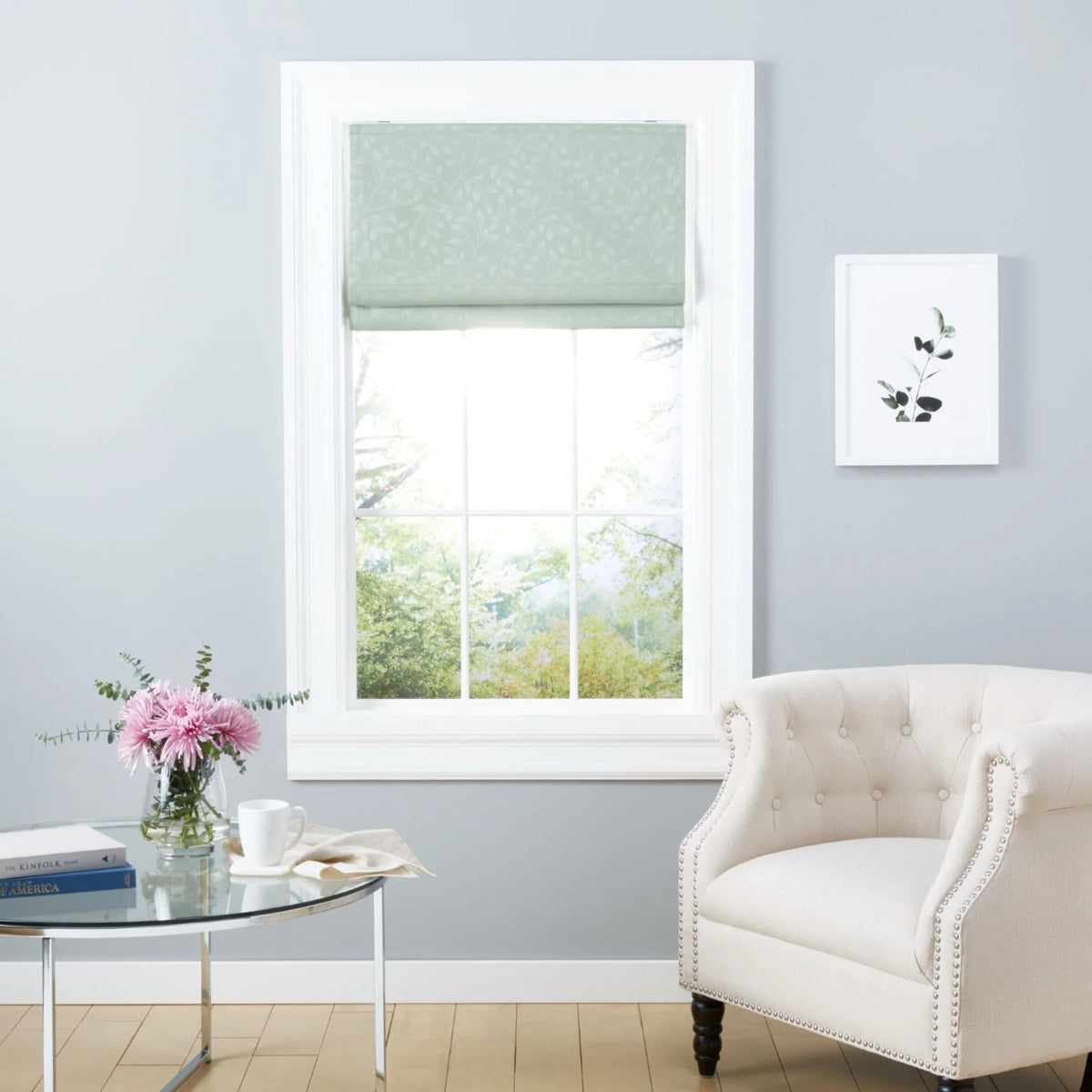 Sage 34"x 64" Blackout Roman Shade T150269