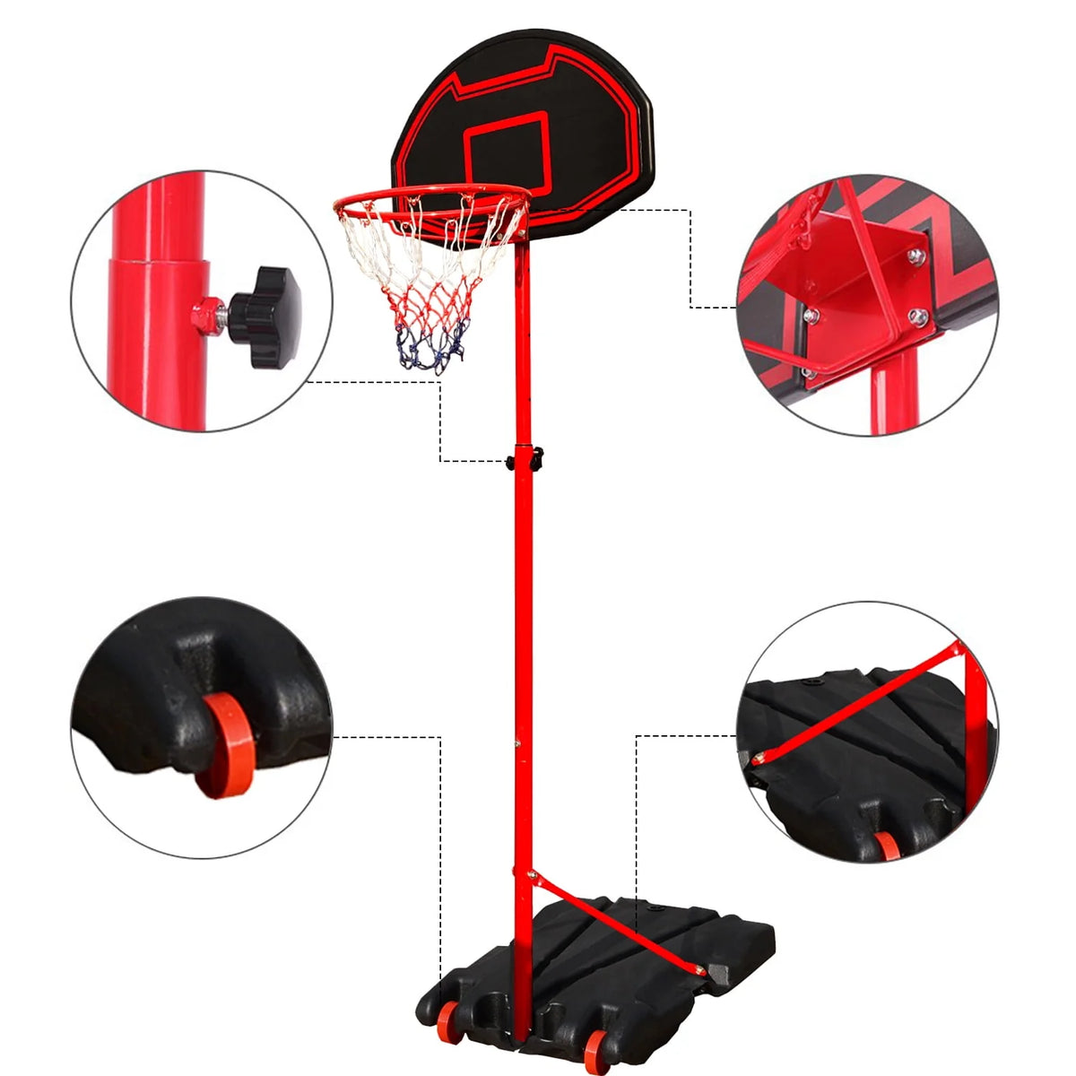 Adjustable Portable Basketball Hoop I9458